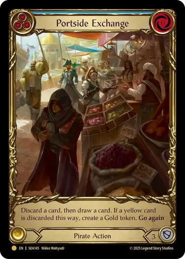 Portside Exchange (Treasure) [SEA145] (High Seas)  Cold Foil | Pegasus Games WI
