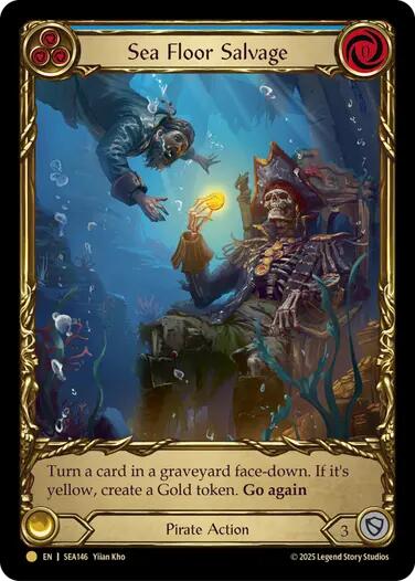 Sea Floor Salvage (Treasure) [SEA146] (High Seas)  Cold Foil | Pegasus Games WI