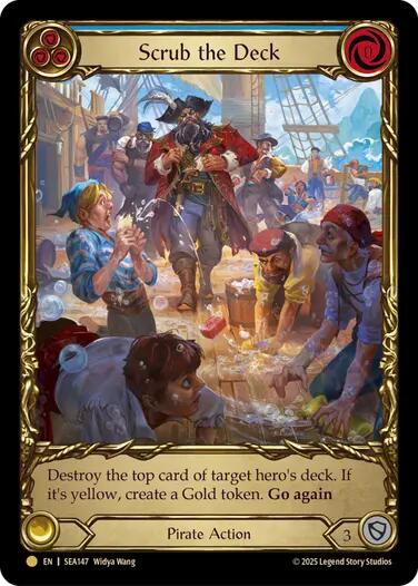 Scrub the Deck (Treasure) [SEA147] (High Seas)  Cold Foil | Pegasus Games WI
