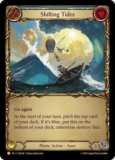 Shifting Tides (Treasure) [SEA148] (High Seas)  Cold Foil | Pegasus Games WI