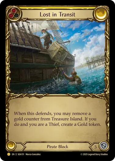 Lost in Transit (Treasure) [SEA151] (High Seas)  Cold Foil | Pegasus Games WI