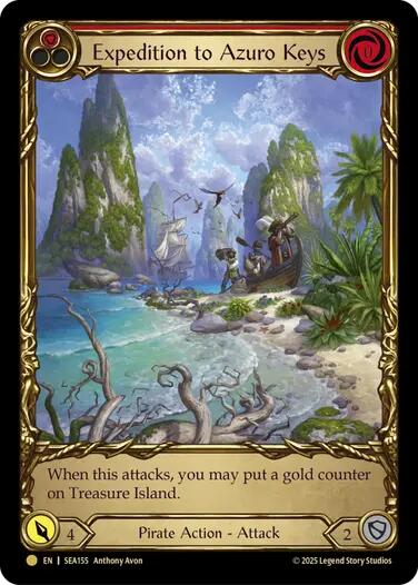 Expedition to Azuro Keys (Treasure) [SEA155] (High Seas)  Cold Foil | Pegasus Games WI