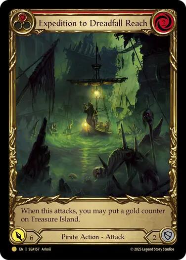 Expedition to Dreadfall Reach (Treasure) [SEA157] (High Seas)  Cold Foil | Pegasus Games WI
