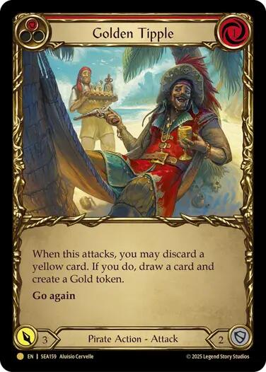 Golden Tipple (Red) (Treasure) [SEA159] (High Seas)  Cold Foil | Pegasus Games WI
