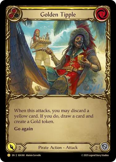 Golden Tipple (Yellow) (Treasure) [SEA160] (High Seas)  Cold Foil | Pegasus Games WI