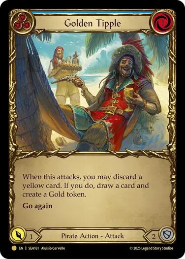 Golden Tipple (Blue) (Treasure) [SEA161] (High Seas)  Cold Foil | Pegasus Games WI