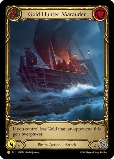 Gold Hunter Marauder (Treasure) [SEA164] (High Seas)  Cold Foil | Pegasus Games WI
