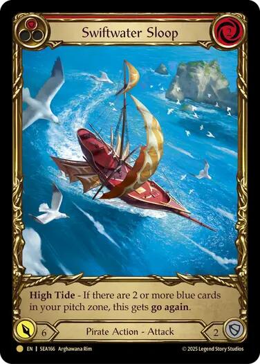 Swiftwater Sloop (Red) (Treasure) [SEA166] (High Seas)  Cold Foil | Pegasus Games WI