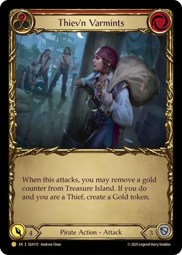 Thiev'n Varmints (Treasure) [SEA172] (High Seas)  Cold Foil | Pegasus Games WI