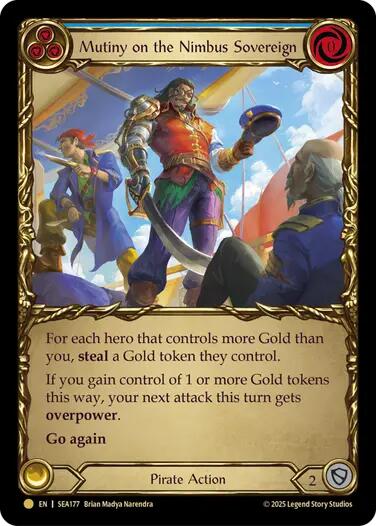 Mutiny on the Nimbus Sovereign (Treasure) [SEA177] (High Seas)  Cold Foil | Pegasus Games WI