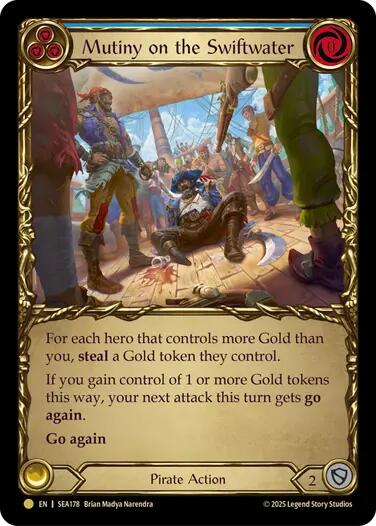 Mutiny on the Swiftwater (Treasure) [SEA178] (High Seas)  Cold Foil | Pegasus Games WI