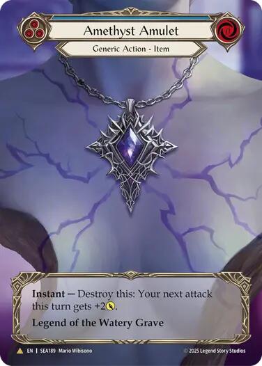 Amethyst Amulet (Treasure) [SEA189] (High Seas)  Cold Foil | Pegasus Games WI