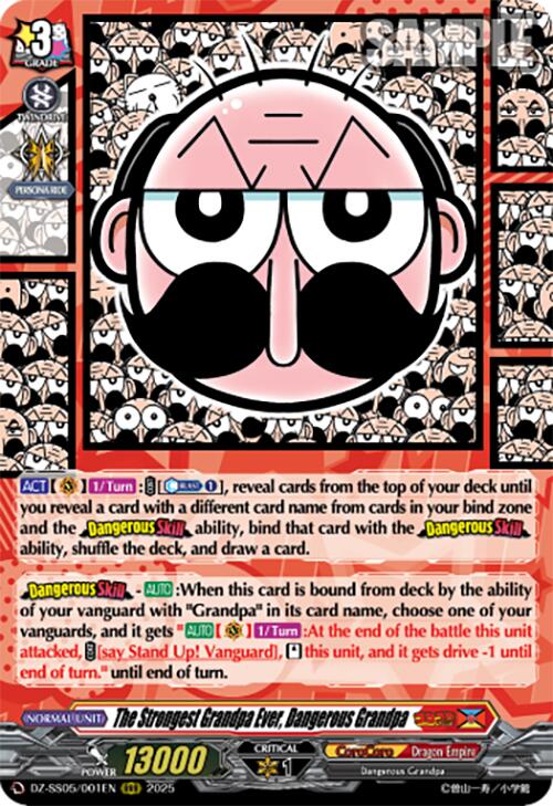 The Strongest Grandpa Ever, Dangerous Grandpa (DZ-SS05/001EN) [DZ-SS05: CoroCoro Start Deck Pack] | Pegasus Games WI