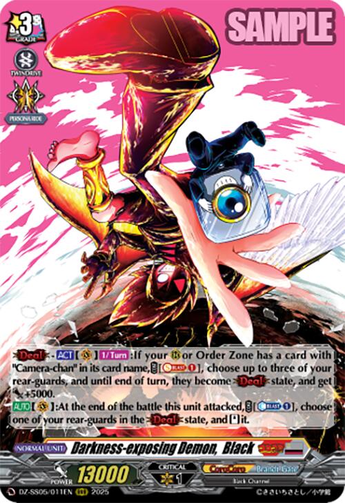 Darkness-exposing Demon, Black (DZ-SS05/011EN) [DZ-SS05: CoroCoro Start Deck Pack] | Pegasus Games WI