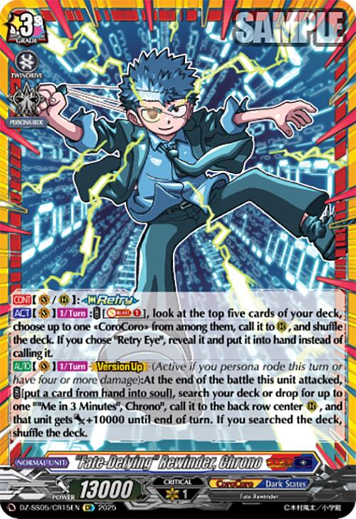"Fate-Defying" Rewinder, Chrono (DZ-SS05/CR15EN) [DZ-SS05: CoroCoro Start Deck Pack] | Pegasus Games WI