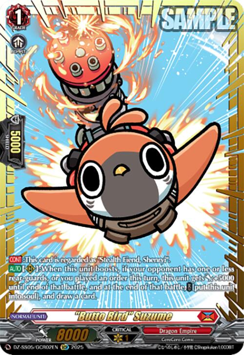 "Butto Bird" Suzume (DZ-SS05/GCR02EN) [DZ-SS05: CoroCoro Start Deck Pack] | Pegasus Games WI