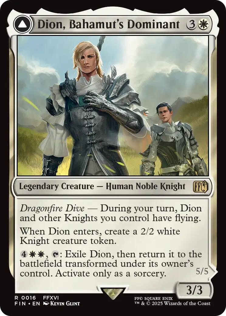 Dion, Bahamut's Dominant // Bahamut, Warden of Light [FINAL FANTASY] | Pegasus Games WI