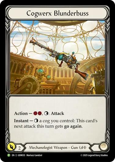 Cogwerx Blunderbuss [GEM035] (GEM Pack 2)  Cold Foil | Pegasus Games WI
