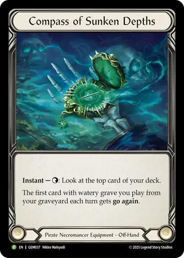 Compass of Sunken Depths [GEM037] (GEM Pack 2)  Cold Foil | Pegasus Games WI