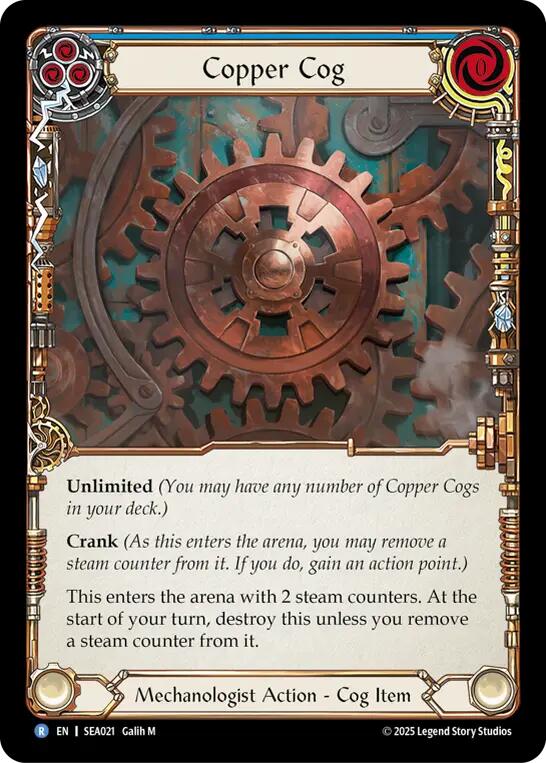 Copper Cog [SEA021] (High Seas)  Rainbow Foil | Pegasus Games WI