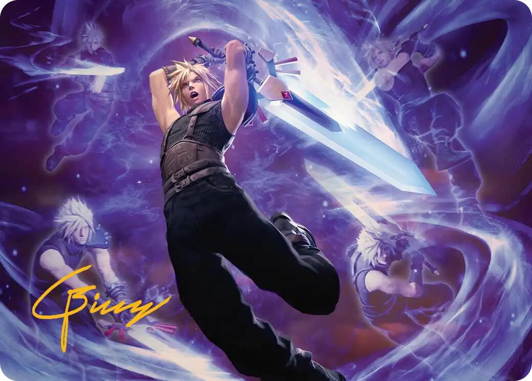 Cloud's Limit Break Art Card (Gold-Stamped Signature) [FINAL FANTASY Art Series] | Pegasus Games WI