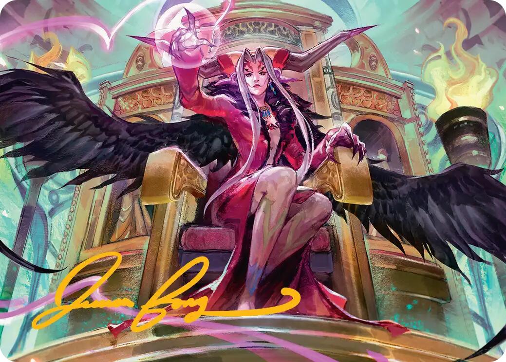 Sorceress's Schemes Art Card (Gold-Stamped Signature) [FINAL FANTASY Art Series] | Pegasus Games WI