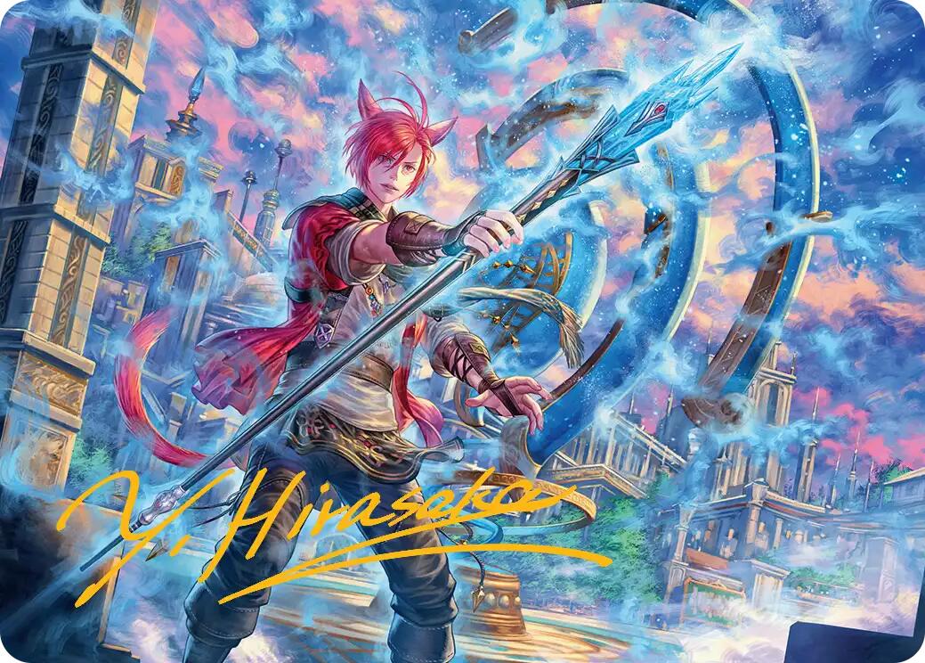 G'raha Tia, Scion Reborn Art Card (19) (Gold-Stamped Signature) [FINAL FANTASY Art Series] | Pegasus Games WI