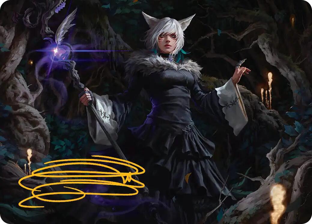 Y'shtola, Night's Blessed Art Card (21) (Gold-Stamped Signature) [FINAL FANTASY Art Series] | Pegasus Games WI