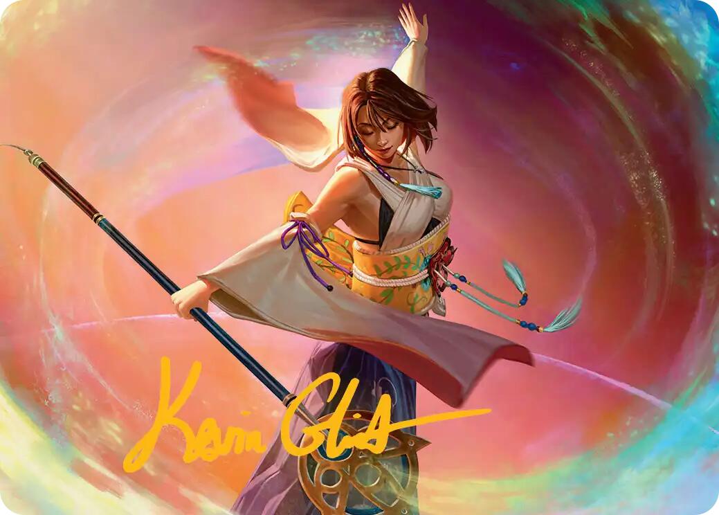 Yuna, Grand Summoner Art Card (Gold-Stamped Signature) [FINAL FANTASY Art Series] | Pegasus Games WI