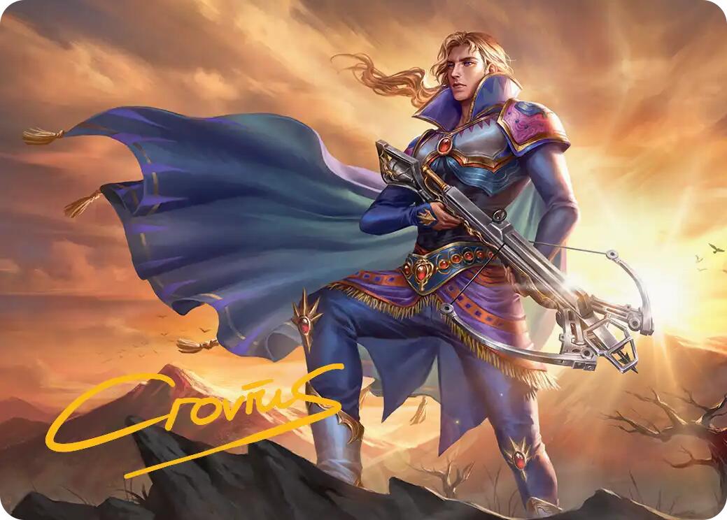 Edgar, Master Machinist Art Card (Gold-Stamped Signature) [FINAL FANTASY Art Series] | Pegasus Games WI