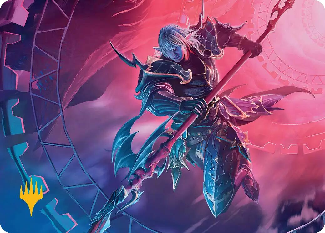 Estinien Varlineau Art Card (Gold-Stamped Planeswalker Symbol) [FINAL FANTASY Art Series] | Pegasus Games WI