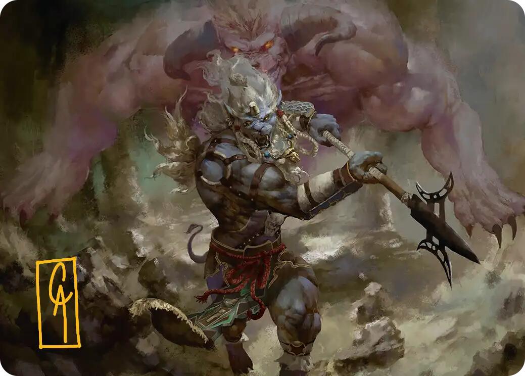 Kimahri, Valiant Guardian Art Card (Gold-Stamped Signature) [FINAL FANTASY Art Series] | Pegasus Games WI