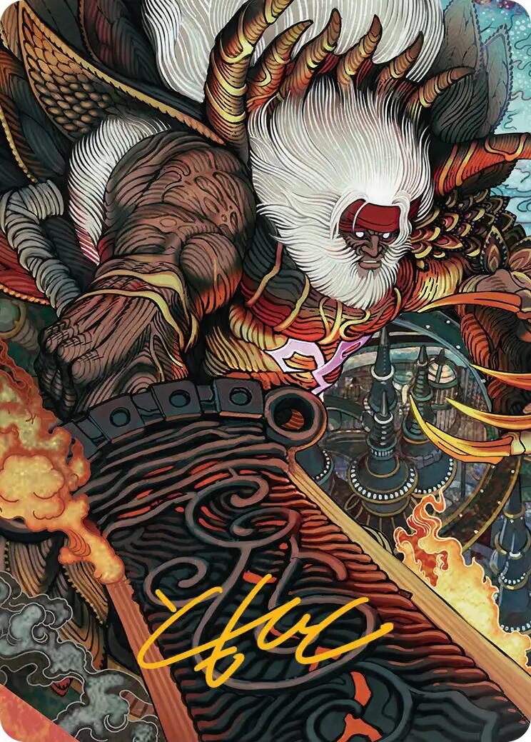 Braska's Final Aeon Art Card (Gold-Stamped Signature) [FINAL FANTASY Art Series] | Pegasus Games WI