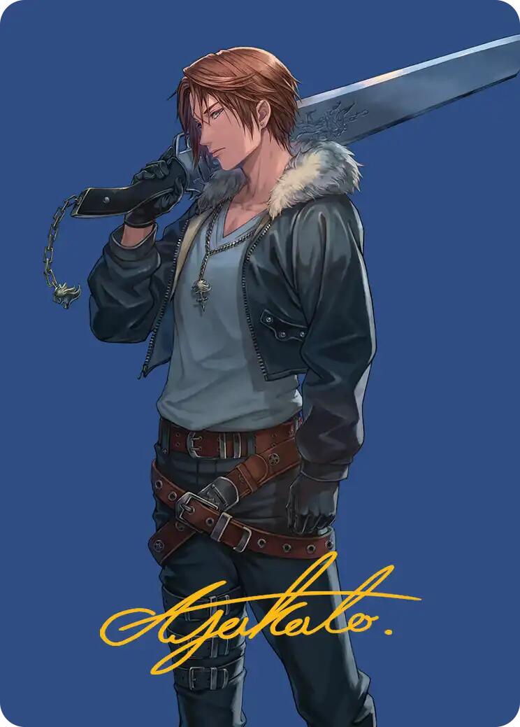 Squall, SeeD Mercenary Art Card (Gold-Stamped Signature) [FINAL FANTASY Art Series] | Pegasus Games WI