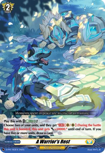 A Warrior's Rest (D-PR/783EN) [D Promo Cards] | Pegasus Games WI