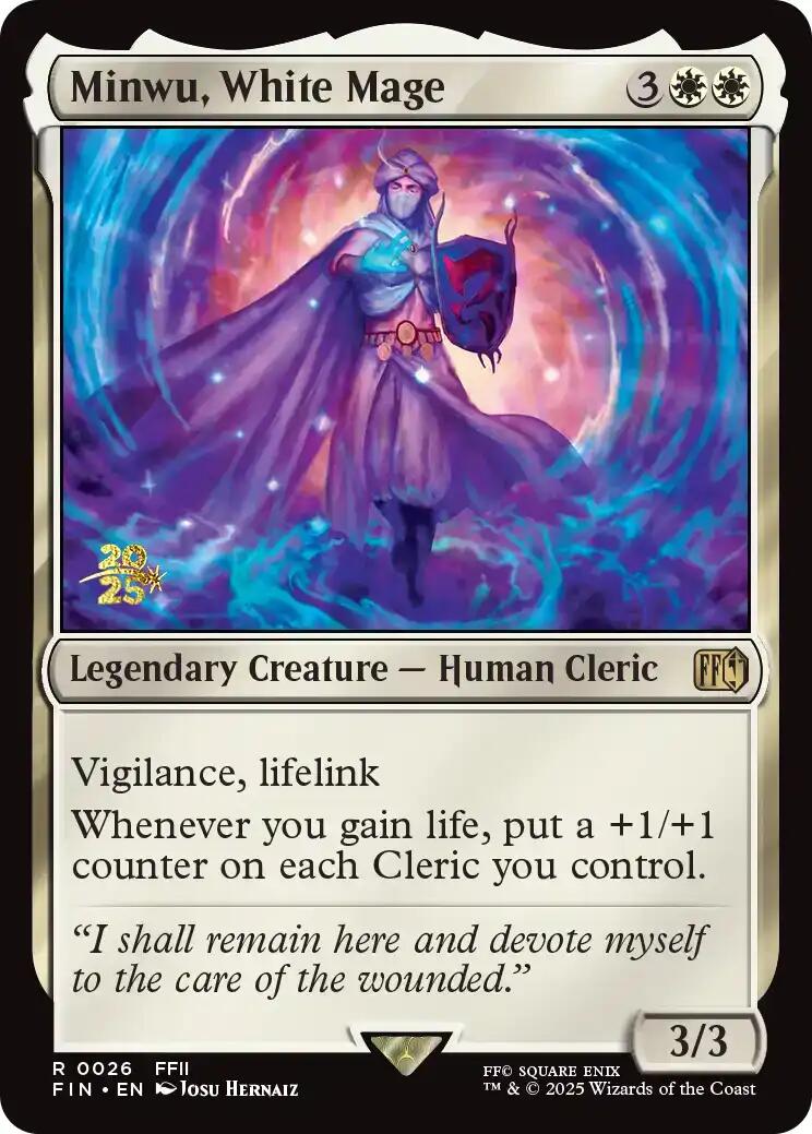 Minwu, White Mage [FINAL FANTASY Prerelease Promo] | Pegasus Games WI