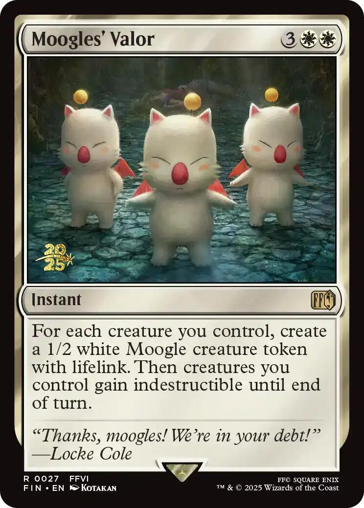 Moogles' Valor [FINAL FANTASY Prerelease Promo] | Pegasus Games WI