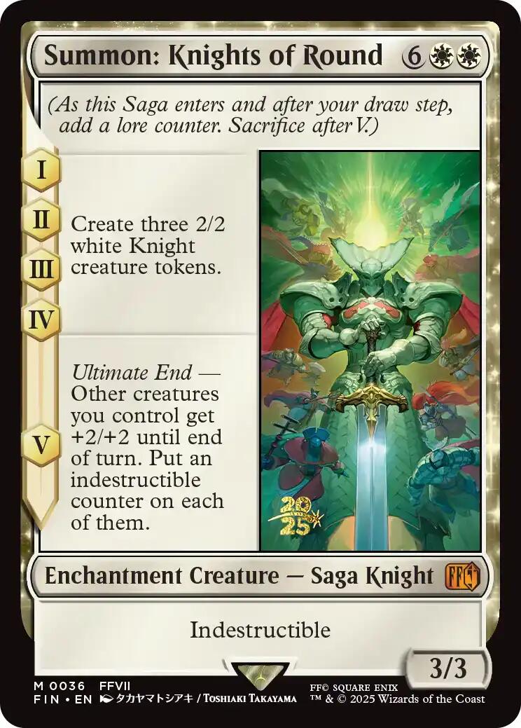 Summon: Knights of Round [FINAL FANTASY Prerelease Promo] | Pegasus Games WI