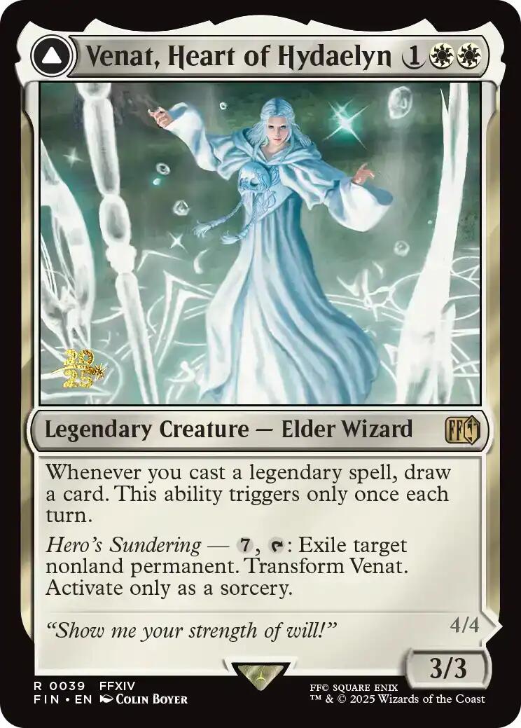 Venat, Heart of Hydaelyn // Hydaelyn, the Mothercrystal [FINAL FANTASY Prerelease Promo] | Pegasus Games WI
