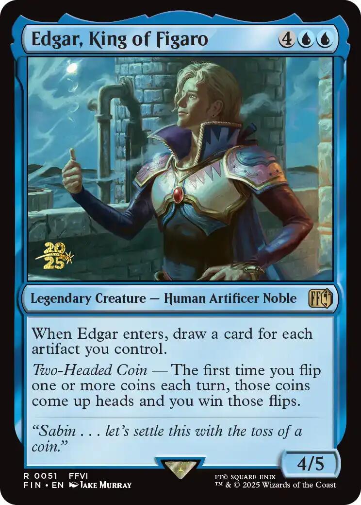 Edgar, King of Figaro [FINAL FANTASY Prerelease Promo] | Pegasus Games WI