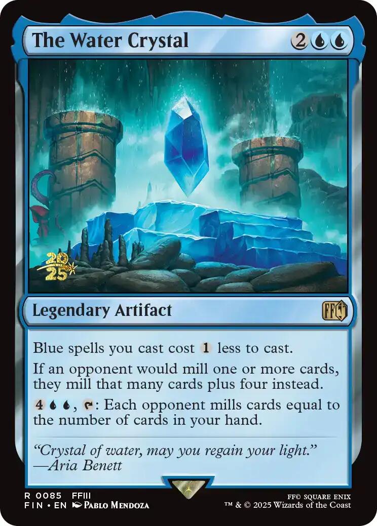 The Water Crystal [FINAL FANTASY Prerelease Promo] | Pegasus Games WI