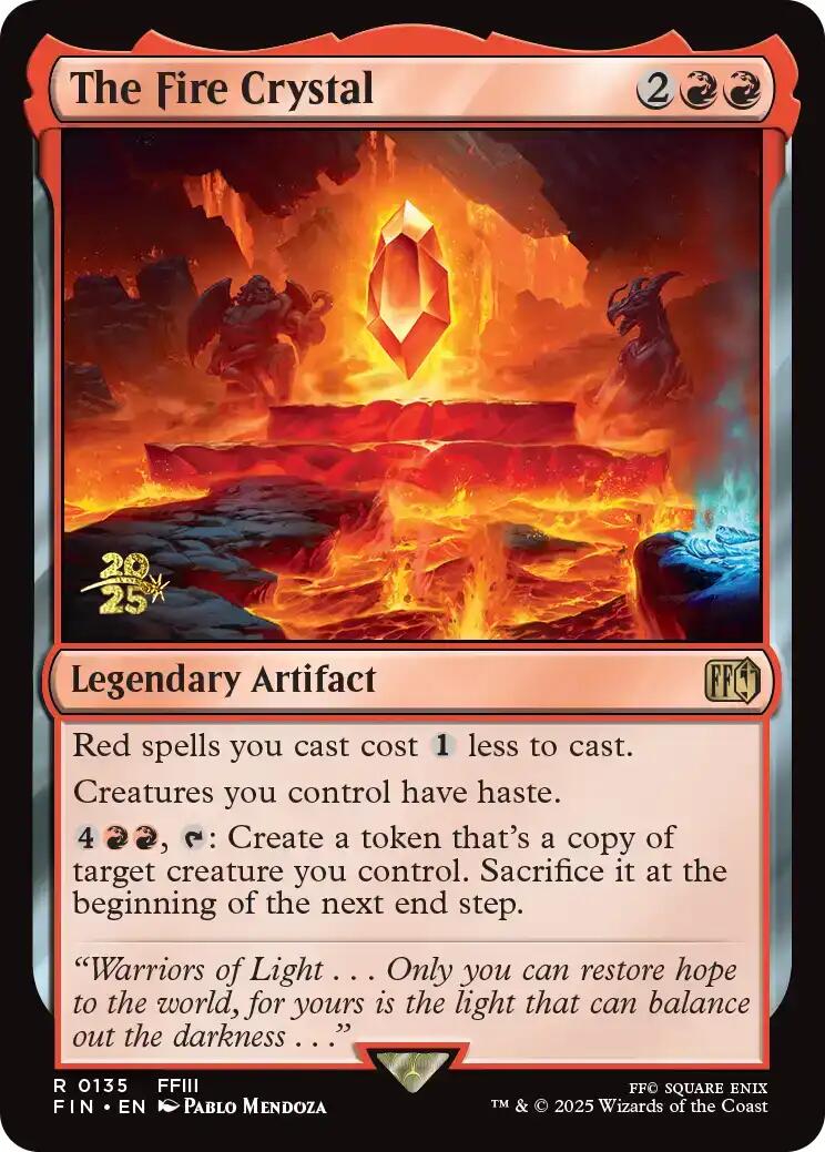 The Fire Crystal [FINAL FANTASY Prerelease Promo] | Pegasus Games WI