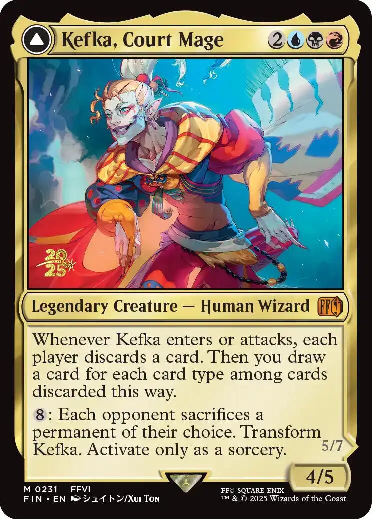 Kefka, Court Mage // Kefka, Ruler of Ruin [FINAL FANTASY Prerelease Promo] | Pegasus Games WI