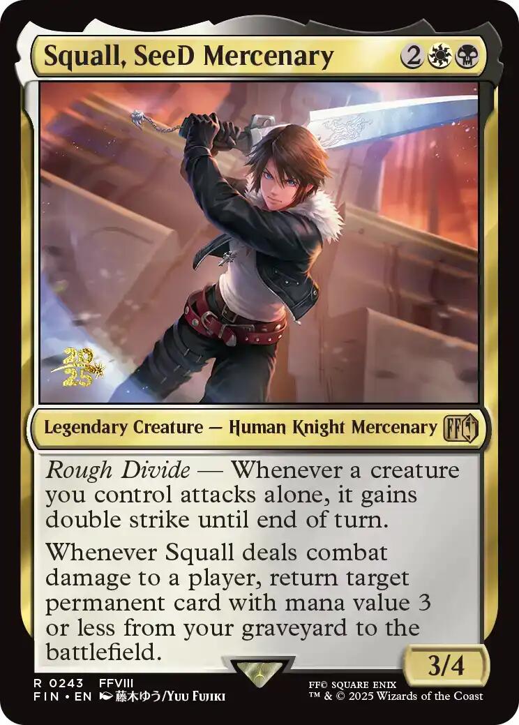 Squall, SeeD Mercenary [FINAL FANTASY Prerelease Promo] | Pegasus Games WI