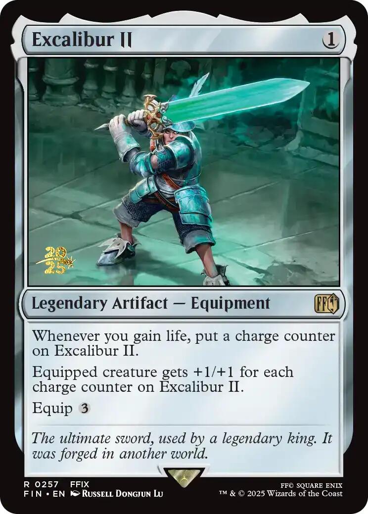 Excalibur II [FINAL FANTASY Prerelease Promo] | Pegasus Games WI
