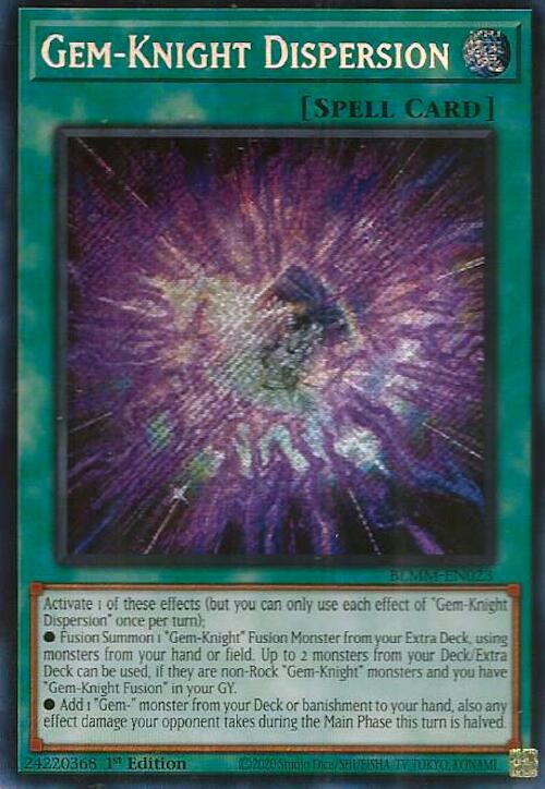 Gem-Knight Dispersion [BLMM-EN023] Secret Rare | Pegasus Games WI
