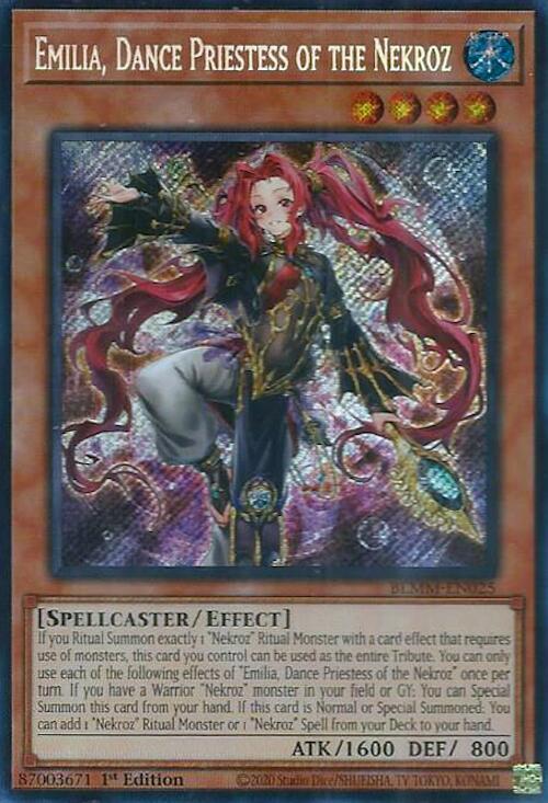 Emilia, Dance Priestess of the Nekroz [BLMM-EN025] Secret Rare | Pegasus Games WI