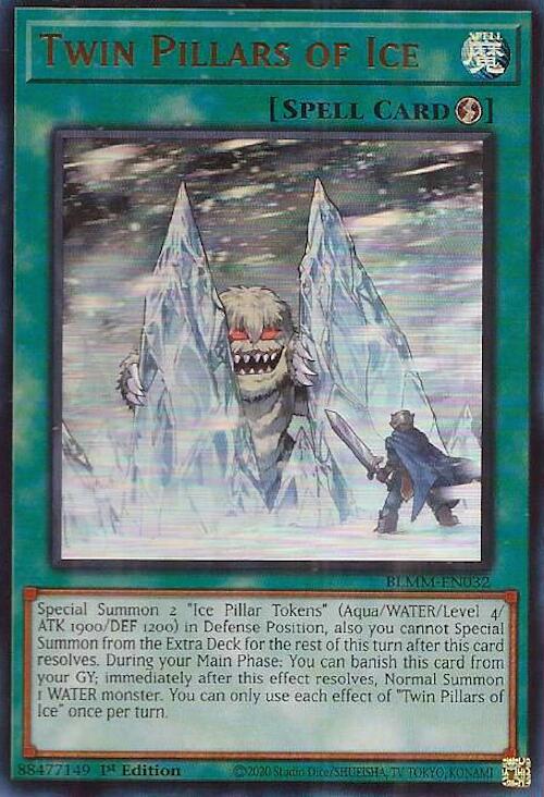Twin Pillars of Ice [BLMM-EN032] Ultra Rare | Pegasus Games WI