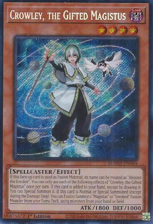 Crowley, the Gifted Magistus [BLMM-EN044] Secret Rare | Pegasus Games WI