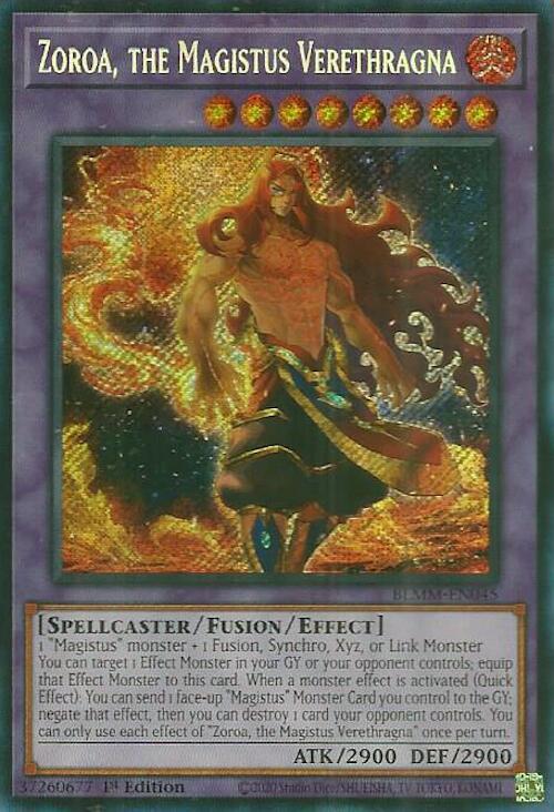 Zoroa, the Magistus Verethragna [BLMM-EN045] Secret Rare | Pegasus Games WI